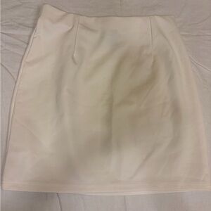 SHEIN Cream Mini Skirt